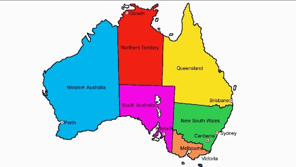 Map of Australia